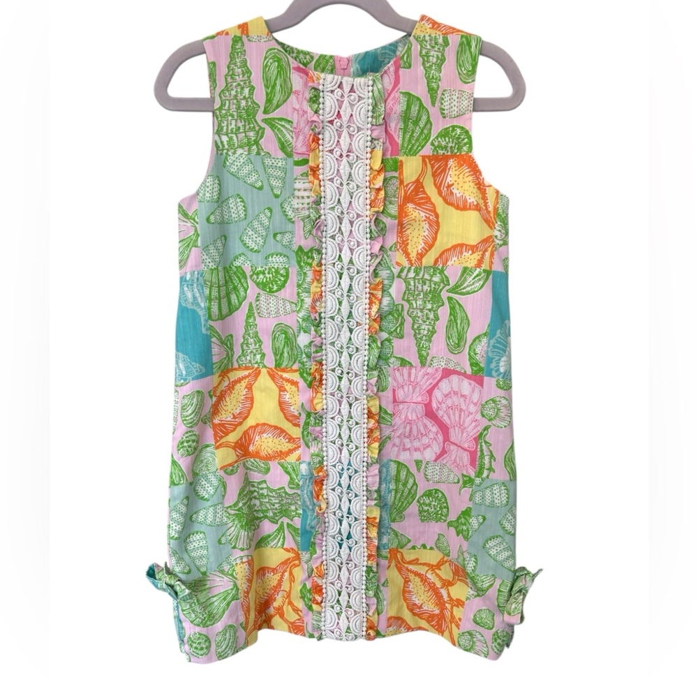 Lilly Pulitzer Tropical Print Dress in Pink and Green